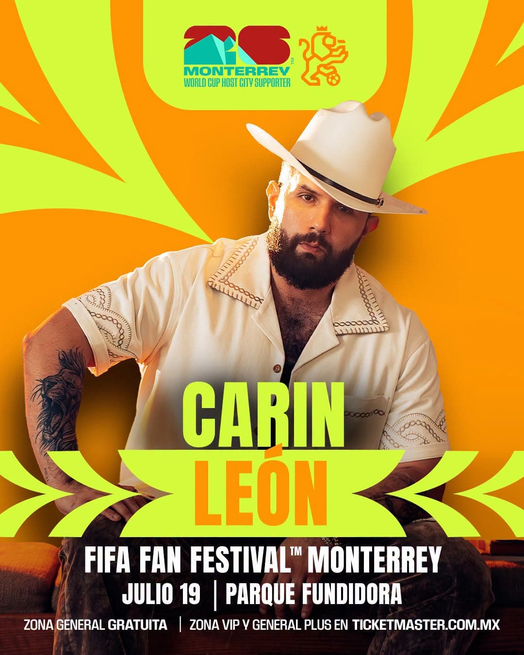 Carin León en Fan Festival Monterrey